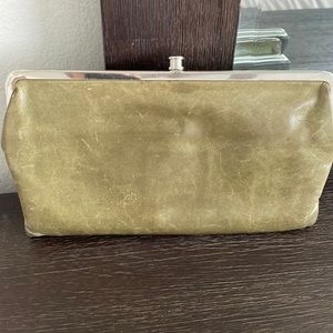 Sage green with paisley interior wallet.